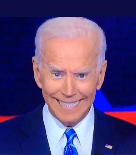 Joe Biden Grinning